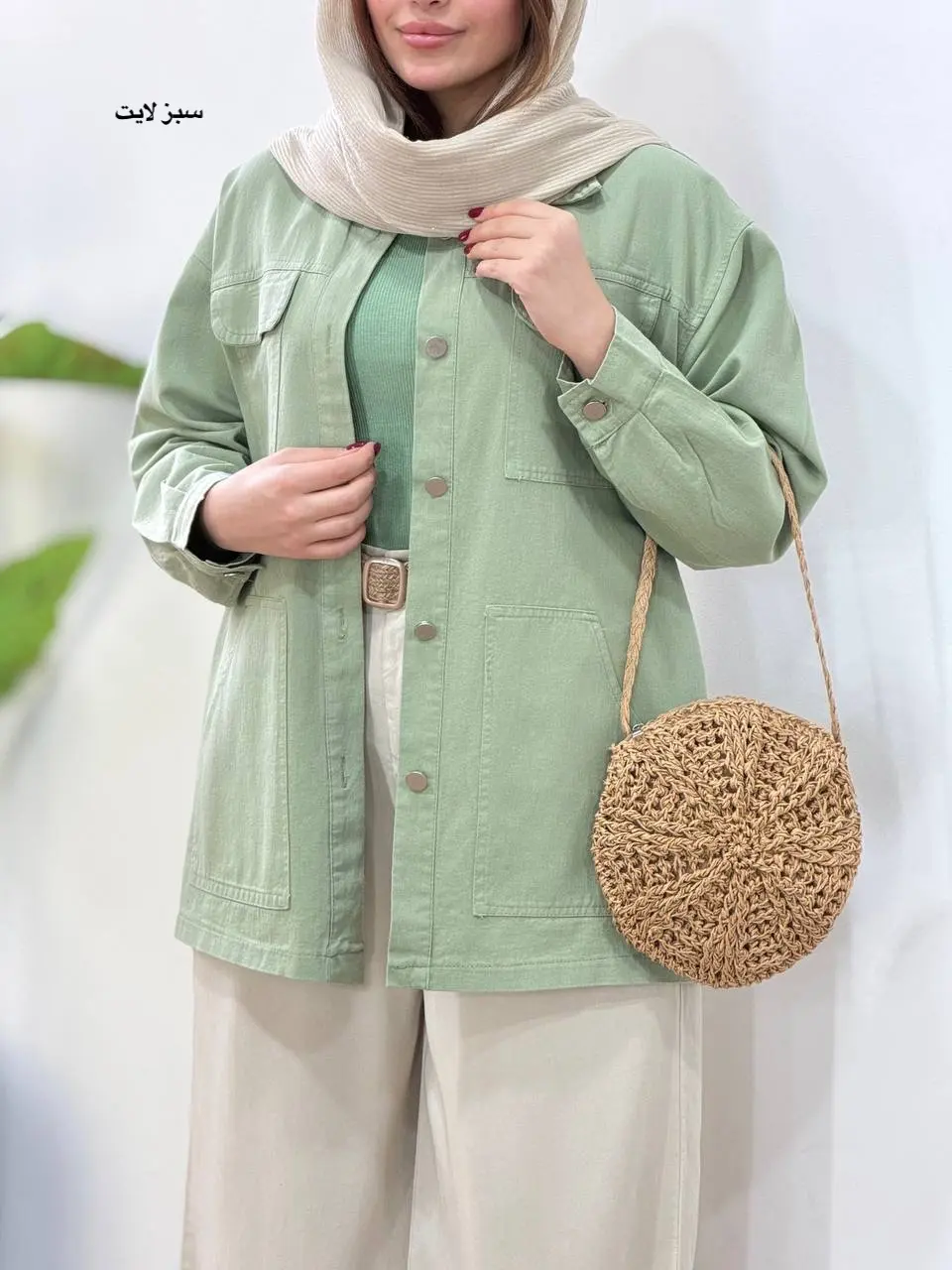 مانتو کتان کاغذی آیسو شارلوت